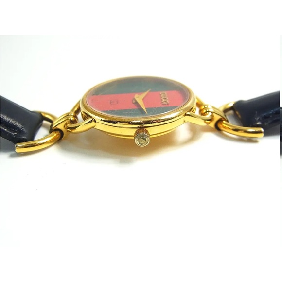 Sold Gucci 6000L Sharry Shelly Dilal 25mm Ladies Women's Swiss Qz Watch Working - Picture 7 of 16